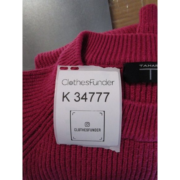Tahari Sweater Medium Pullover Crewneck Casual Ribbed Breathable - Picture 11 of 11